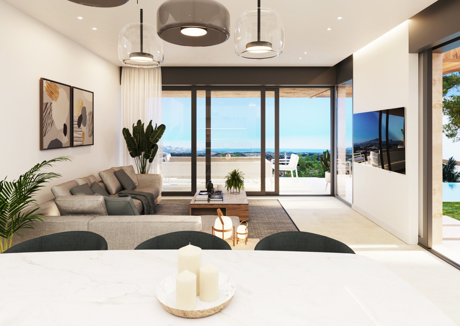 Luxushaus mit Meerblick, Polop