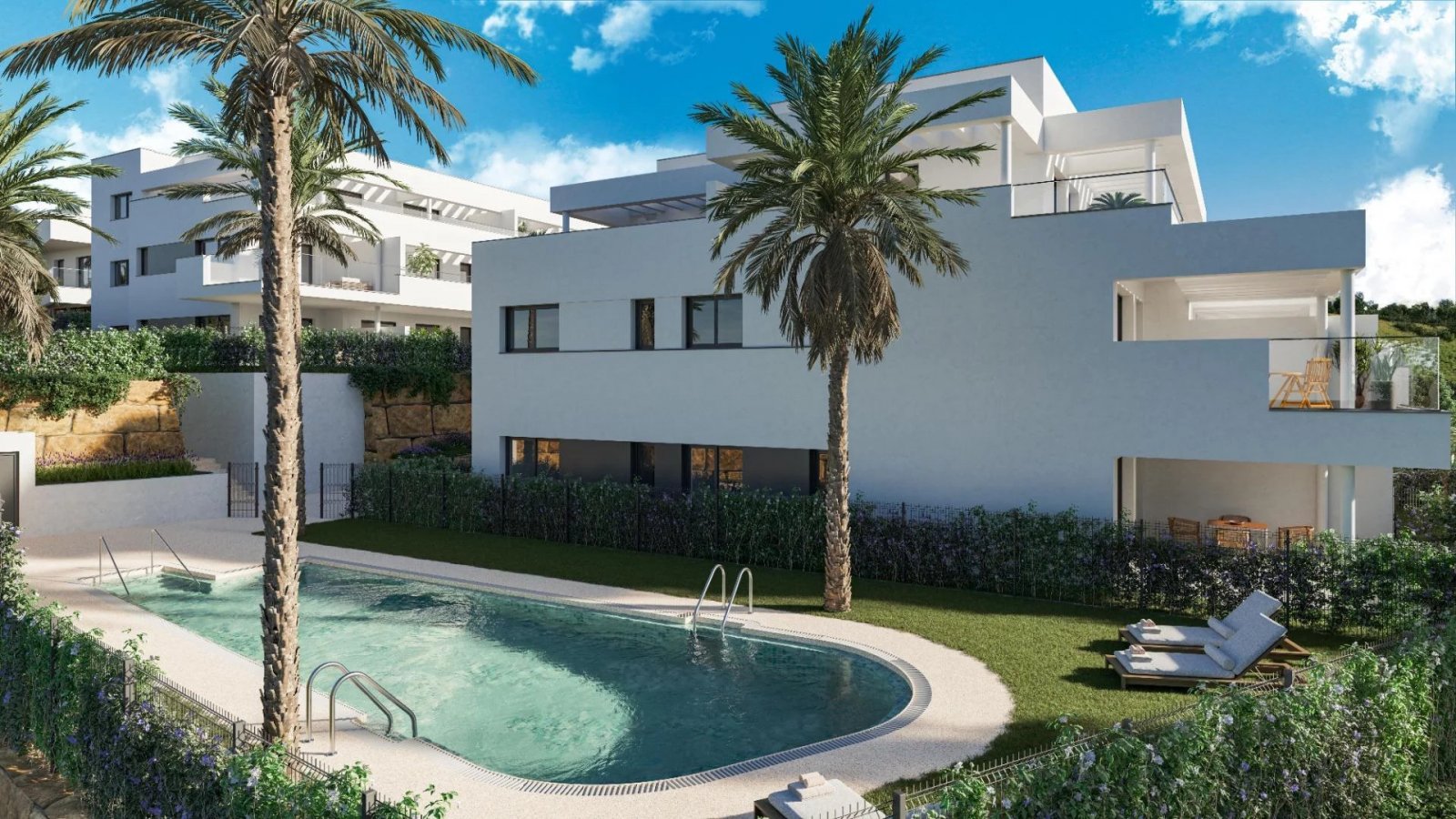 Moderne Wohnung am Meer, exklusive Buenas Noches, Estepona
