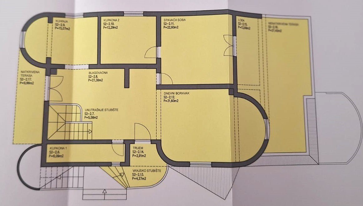 Großzügige Maisonette-Wohnung mit Garage und Meerblick, Pag, Kroatien