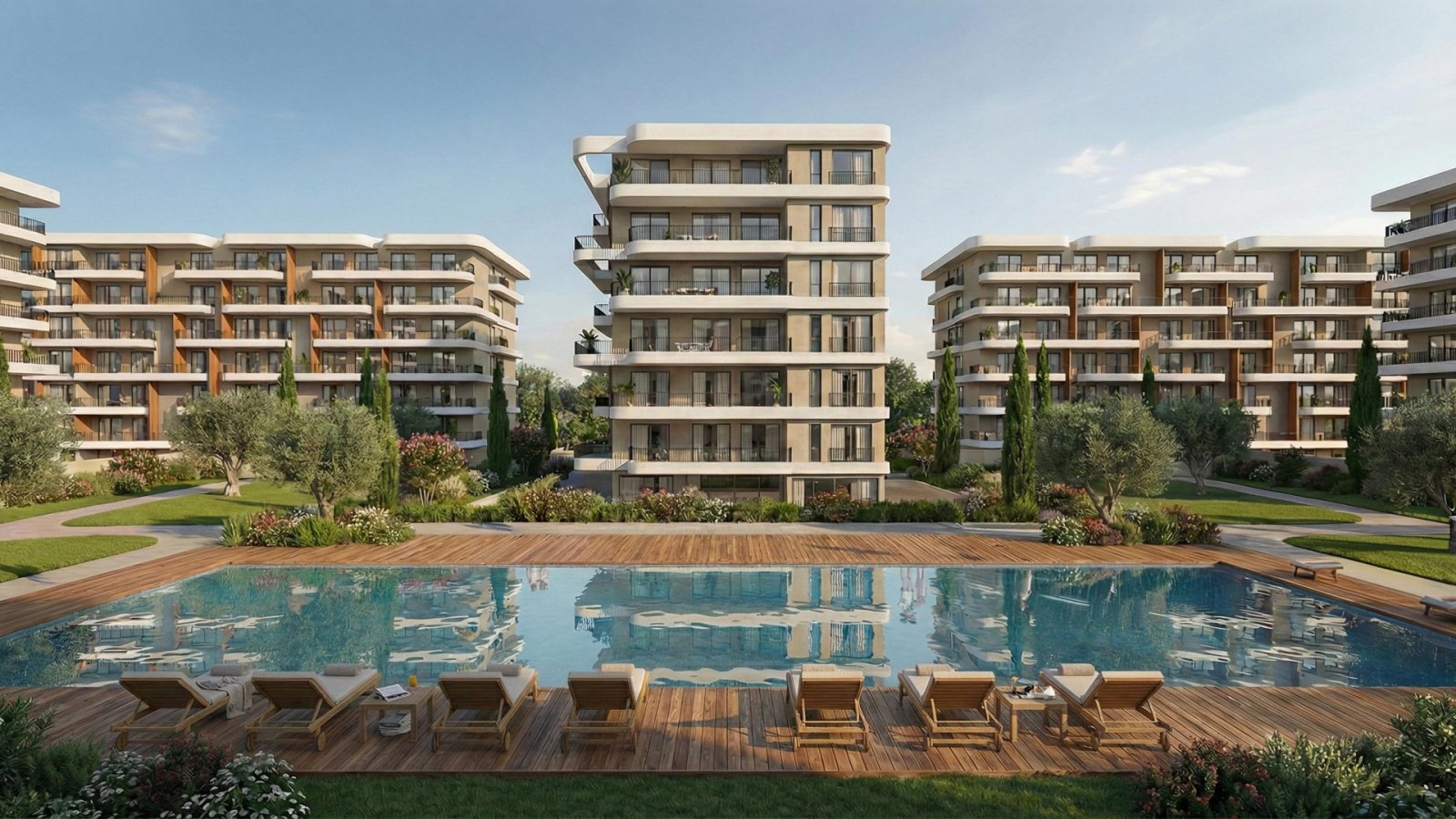 Moderne Zweizimmerwohnung in Livadia, Larnaka