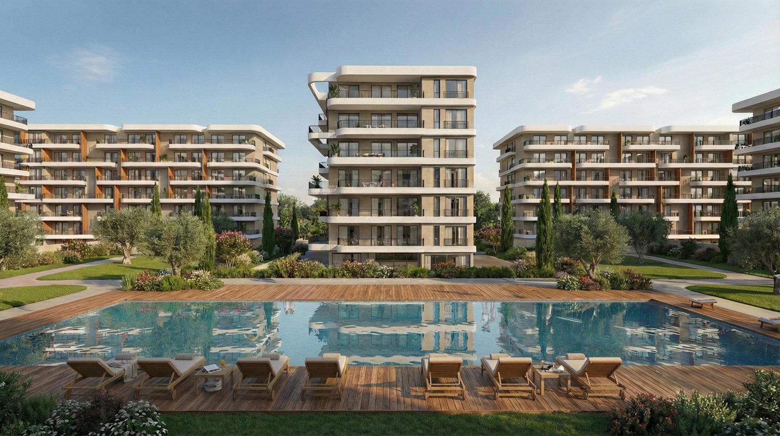 Moderne Vier-Zimmer-Wohnung in Livadia, Larnaka