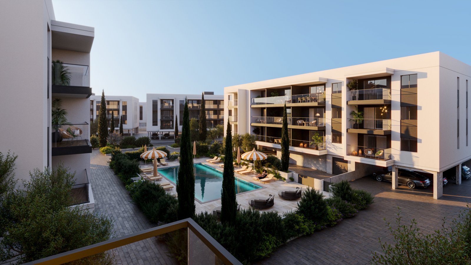 Exklusive Wohnung am Golfplatz, Wohnanlage, Limassol