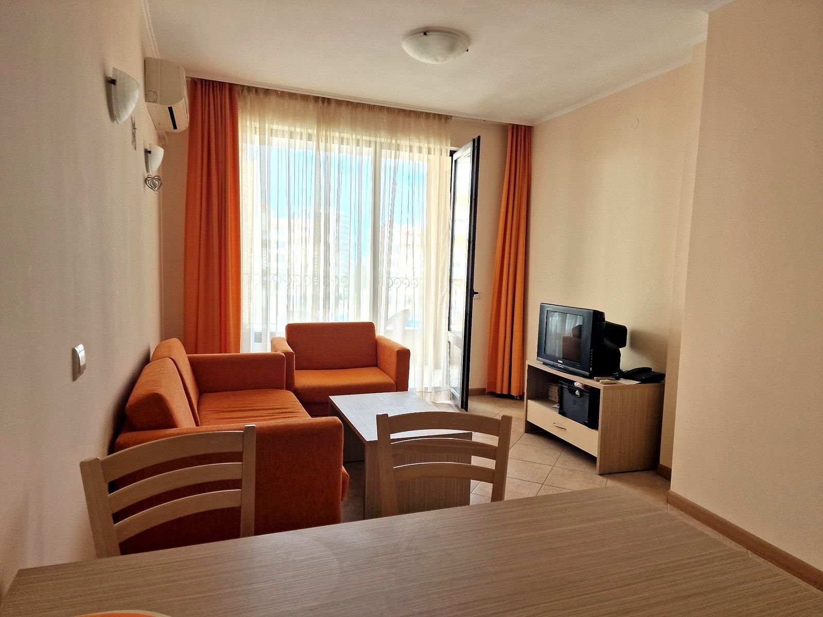 Appartamento con una stanza da letto e camera separata nel complesso Royal Sun, Sunny Beach, Bulgaria