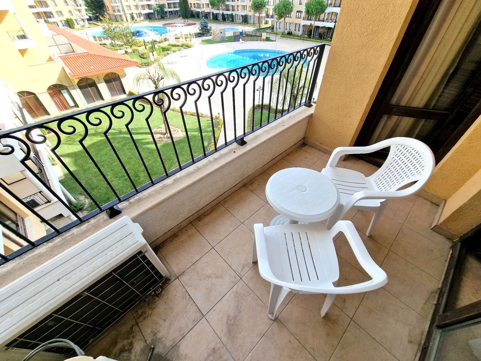 Appartamento con una stanza da letto e camera separata nel complesso Royal Sun, Sunny Beach, Bulgaria