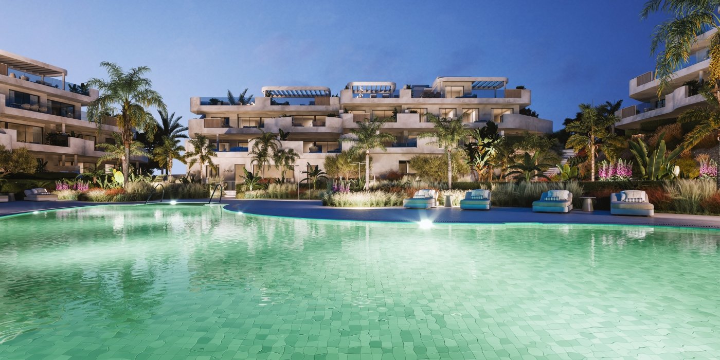 Exklusive Ferienwohnung am Meer, mit Garten und Terrasse, Estepona
