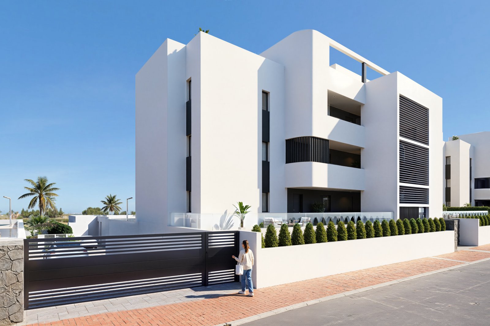 Exklusives Apartment mit Pool am Meer, Los Alcázares