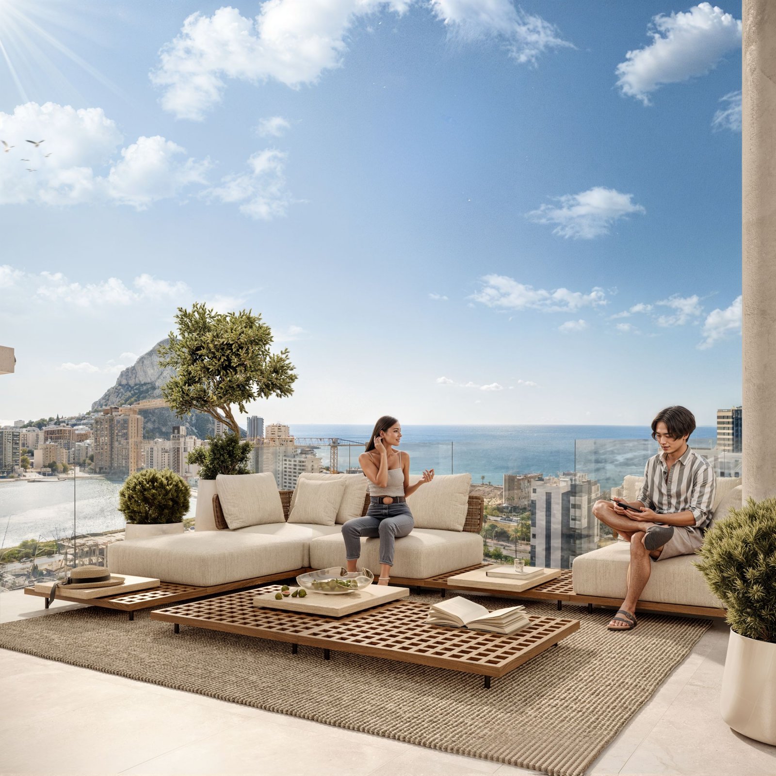 Exklusive Ferienwohnung am Meer, moderne Residenz, Calpe
