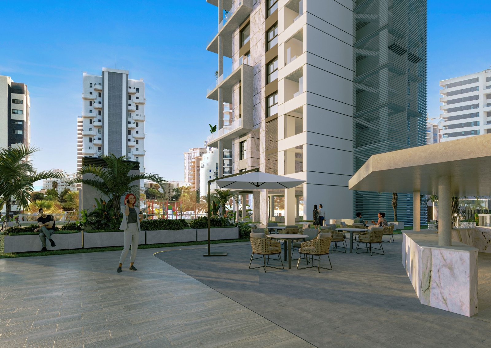 Exklusive Ferienwohnung am Meer, moderne Residenz, Calpe