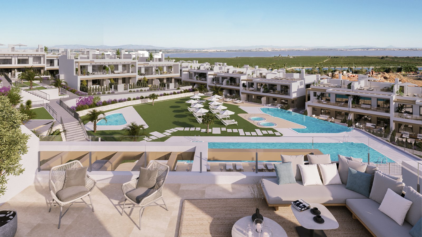 Moderne Bungalows am Strand, Torrevieja