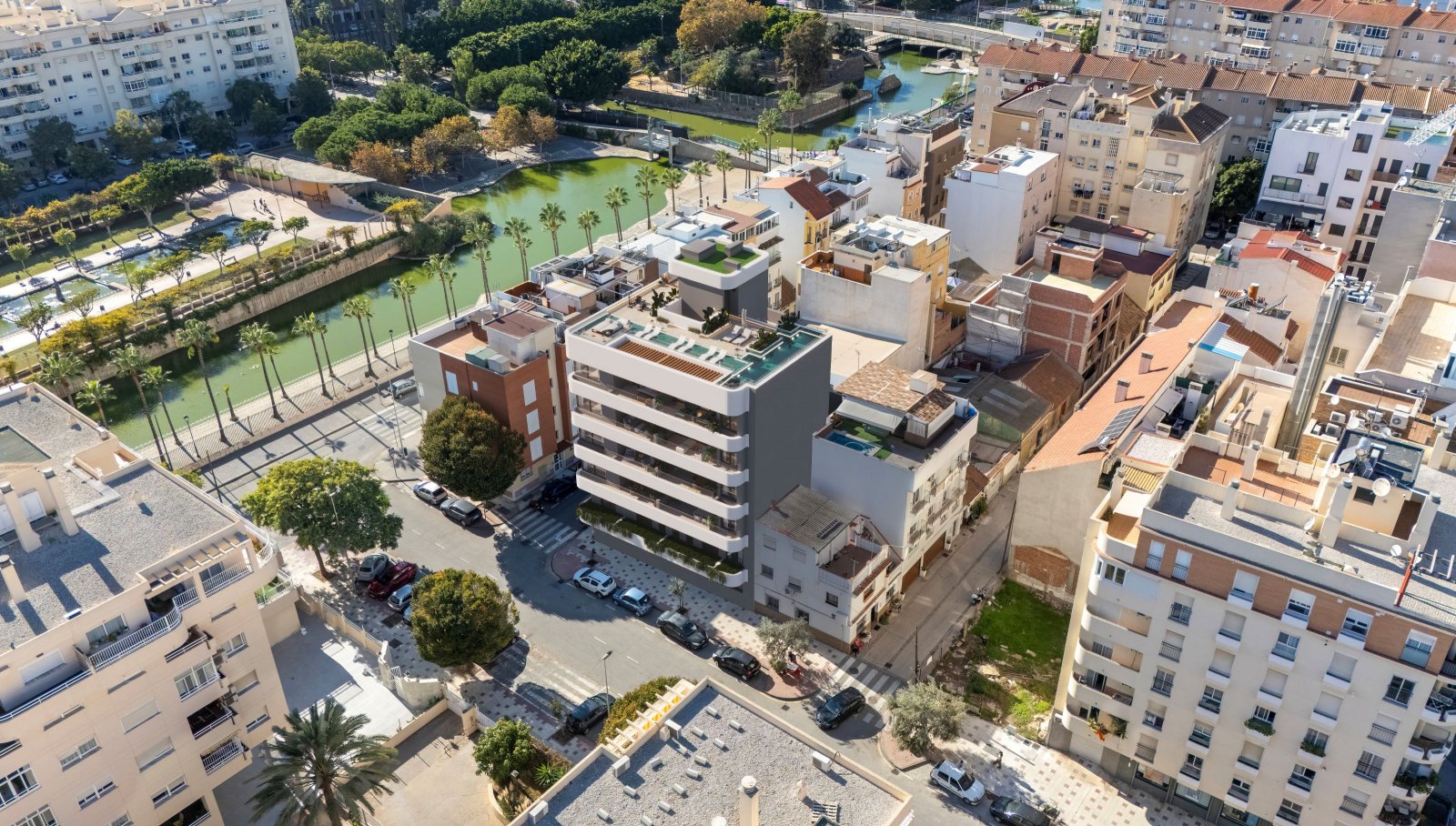 Außergewöhnliches Penthouse mit Terrasse, 200 m vom Meer entfernt, Málaga, Spanien