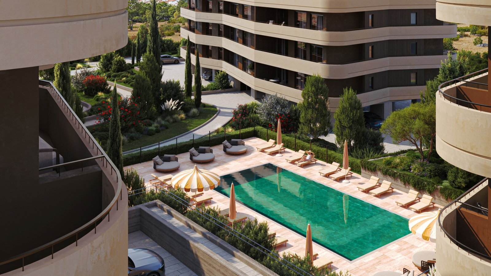 Modernes Apartment mit vier Schlafzimmern und Meerblick, Limassol