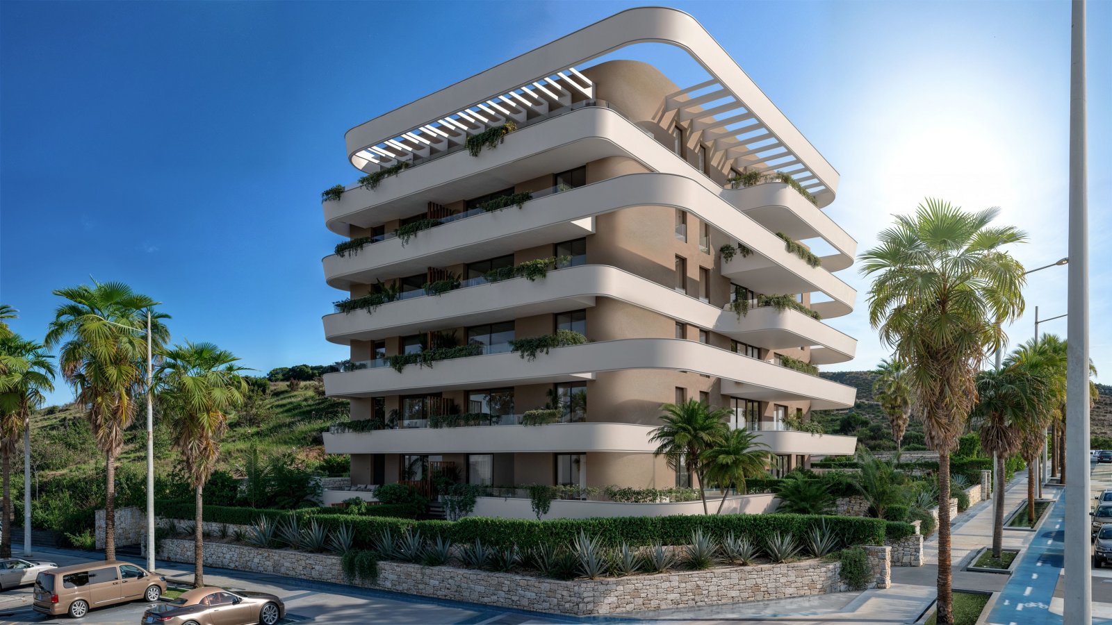 Helle 3-Zimmer-Wohnung mit überdachter Terrasse, Estepona, Spanien