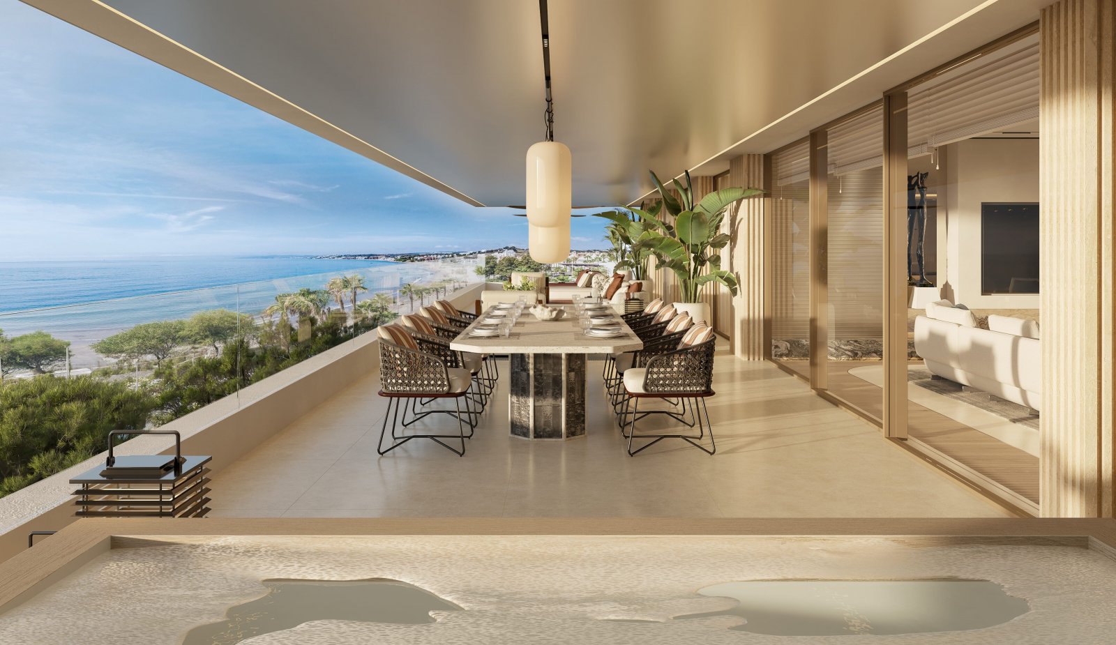 Exklusive Ferienwohnung am Strand, Estepona