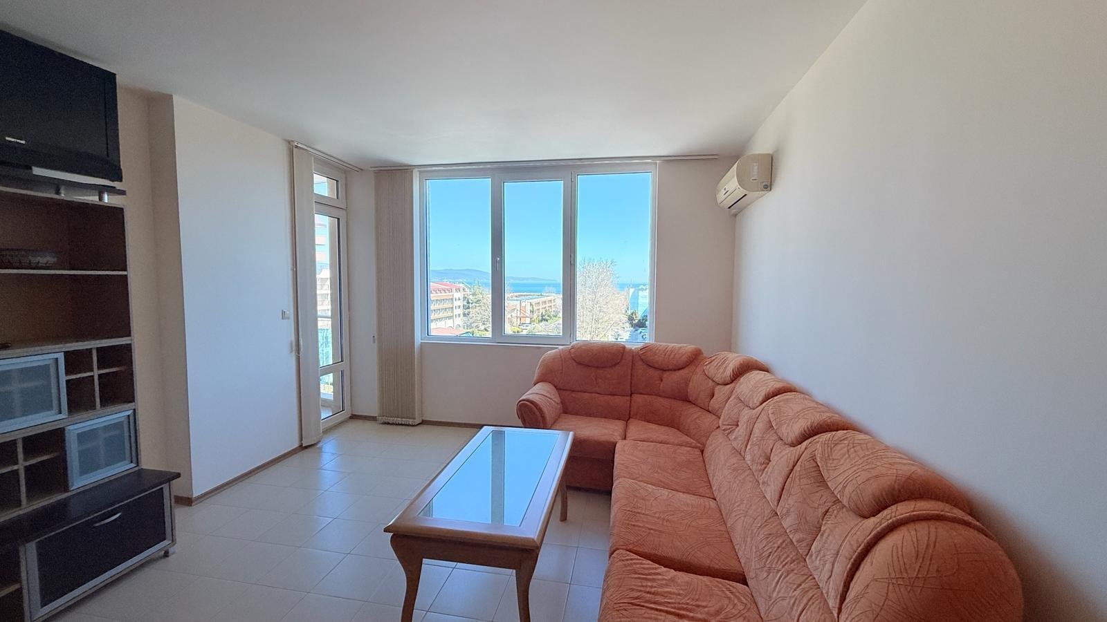 Appartamento con due stanze con vista mare nel complesso Esperanto a Nessebar, Bulgaria