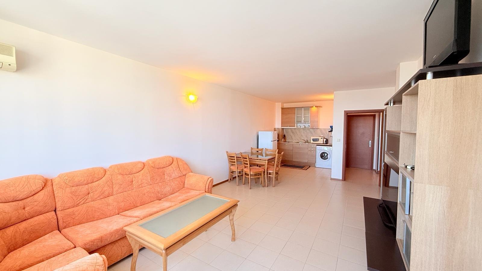 Appartamento con due stanze con vista mare nel complesso Esperanto a Nessebar, Bulgaria