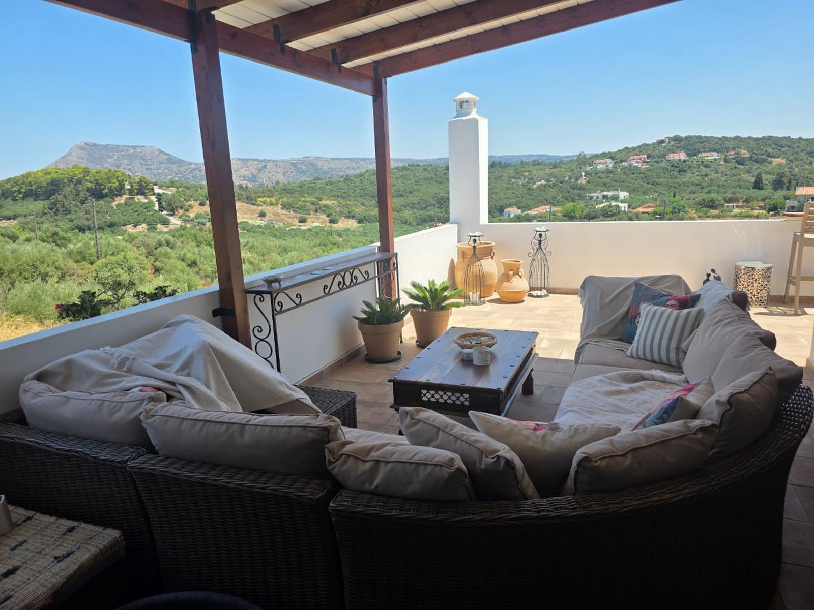 Villa mit Meer- und Bergblick und Pool, Tsivaras, Apokoronas, Chania