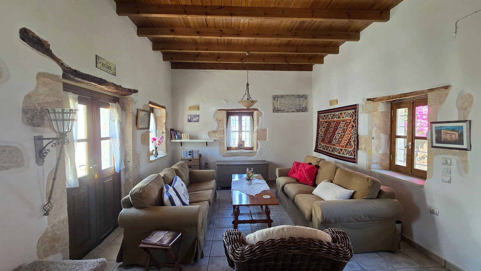 Traditionelles Steinhaus mit Meer- und Bergblick, Plaka, Apokoronas, Chania