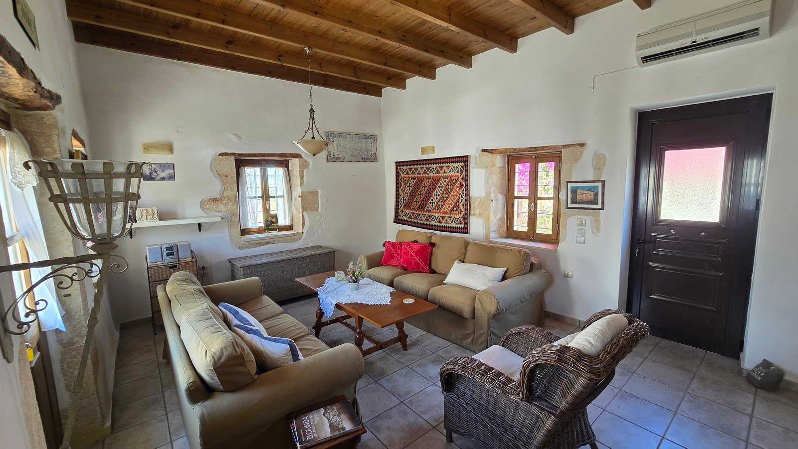Traditionelles Steinhaus mit Meer- und Bergblick, Plaka, Apokoronas, Chania