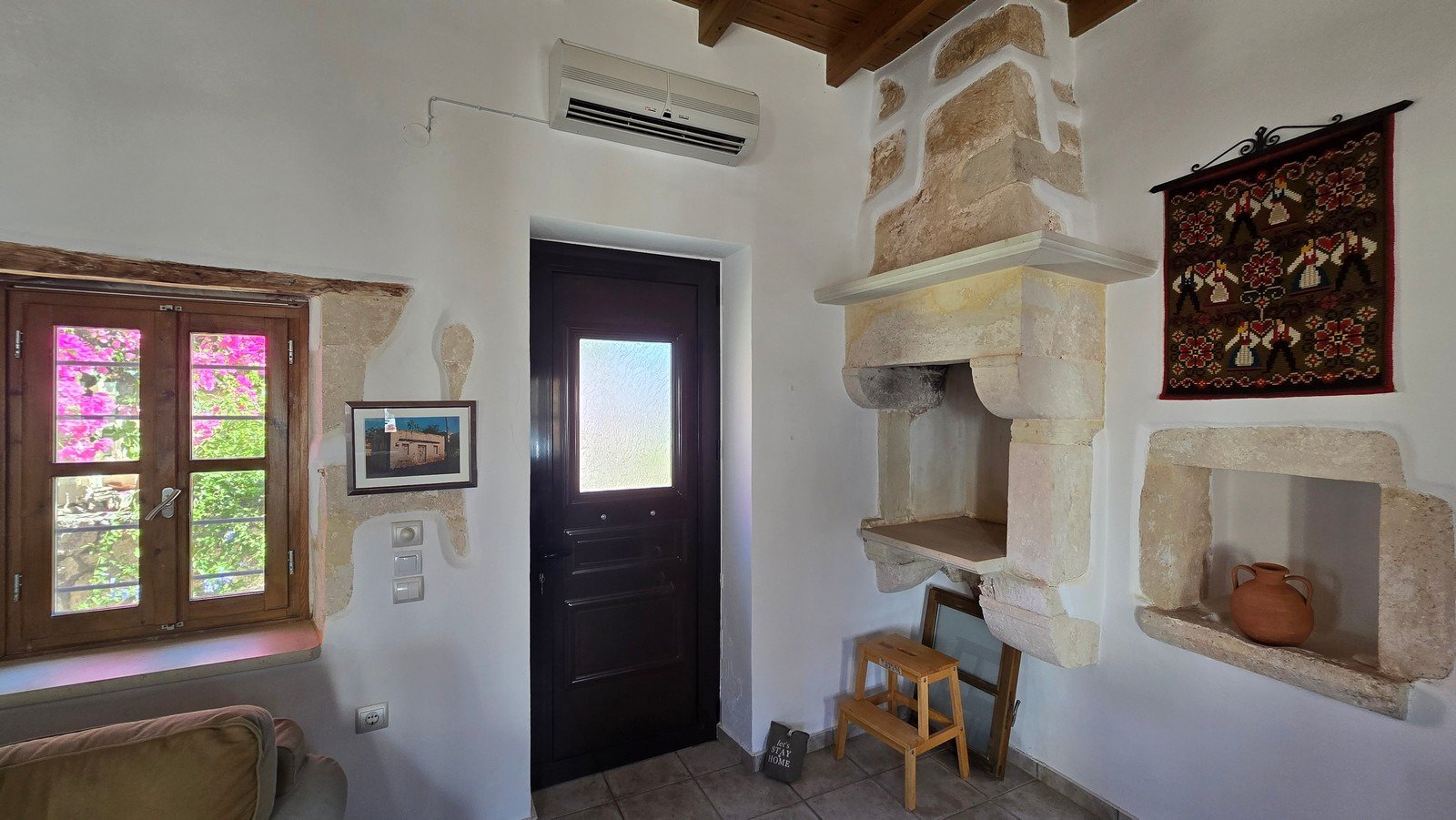 Traditionelles Steinhaus mit Meer- und Bergblick, Plaka, Apokoronas, Chania