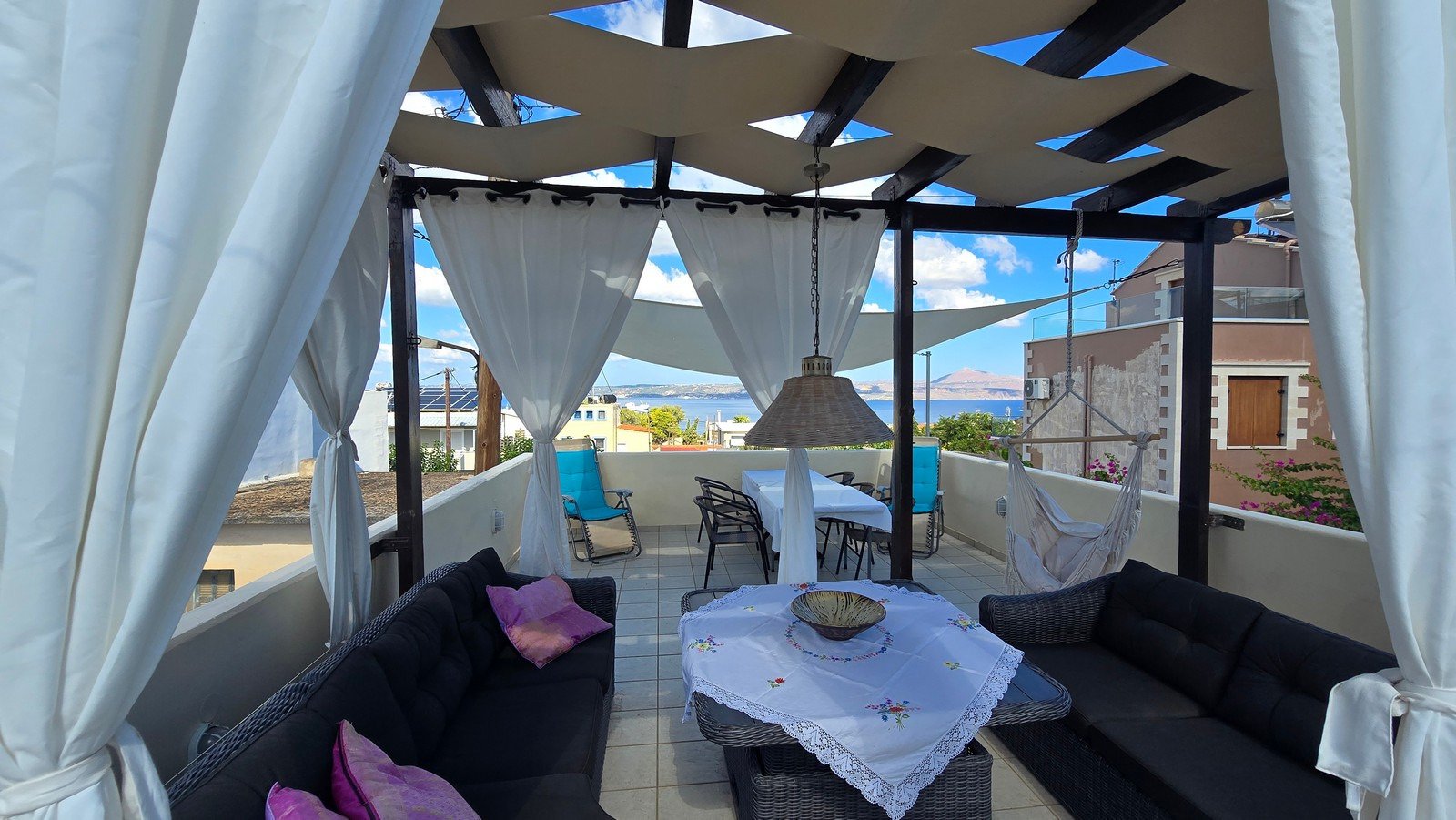 Traditionelles Steinhaus mit Meer- und Bergblick, Plaka, Apokoronas, Chania