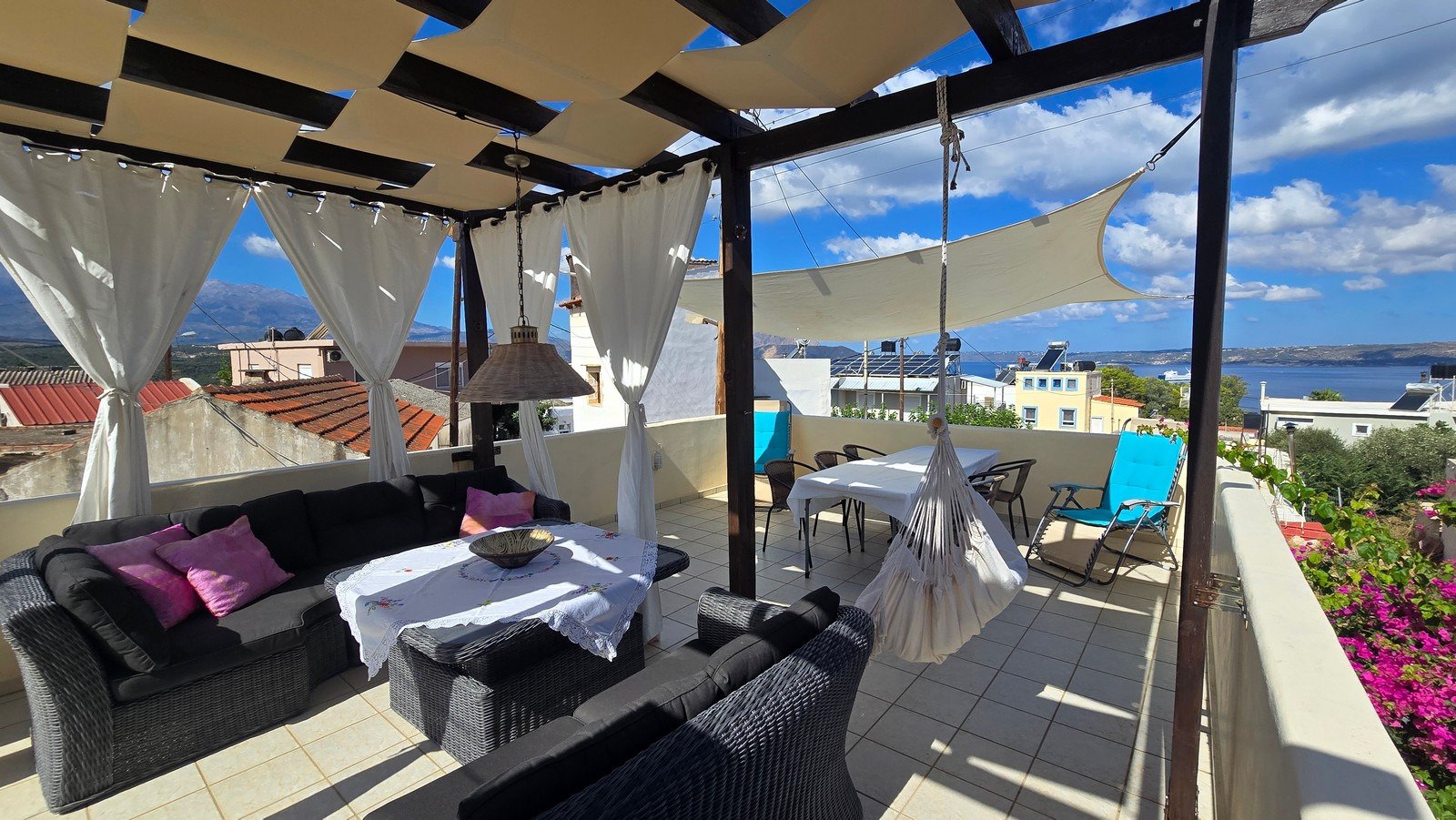 Traditionelles Steinhaus mit Meer- und Bergblick, Plaka, Apokoronas, Chania