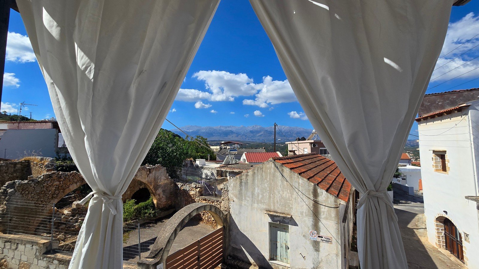 Traditionelles Steinhaus mit Meer- und Bergblick, Plaka, Apokoronas, Chania
