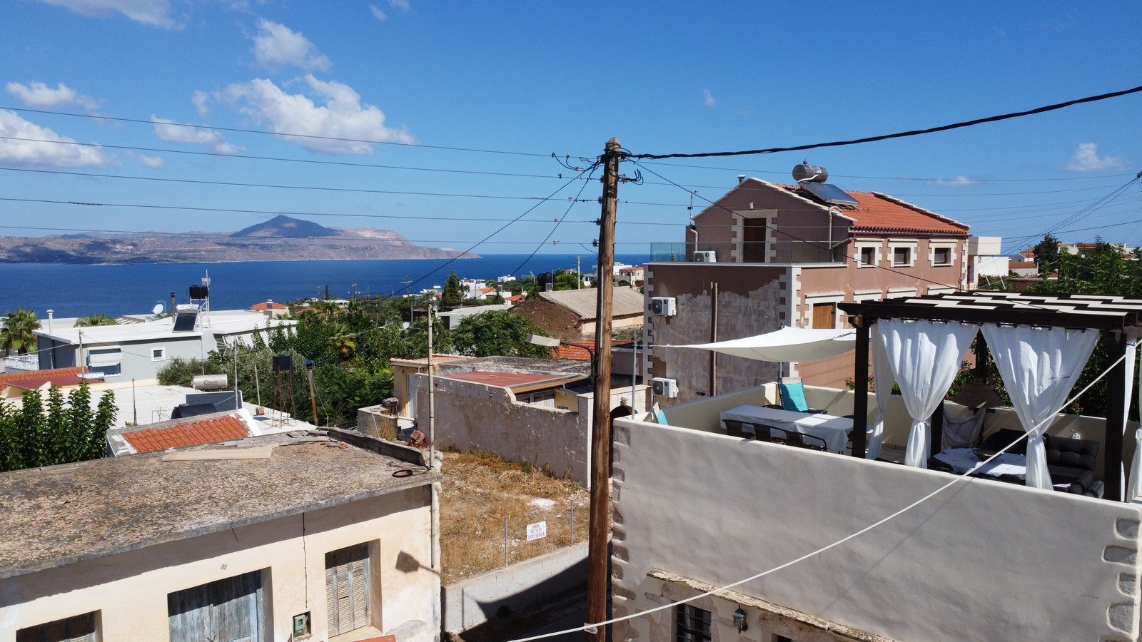 Traditionelles Steinhaus mit Meer- und Bergblick, Plaka, Apokoronas, Chania