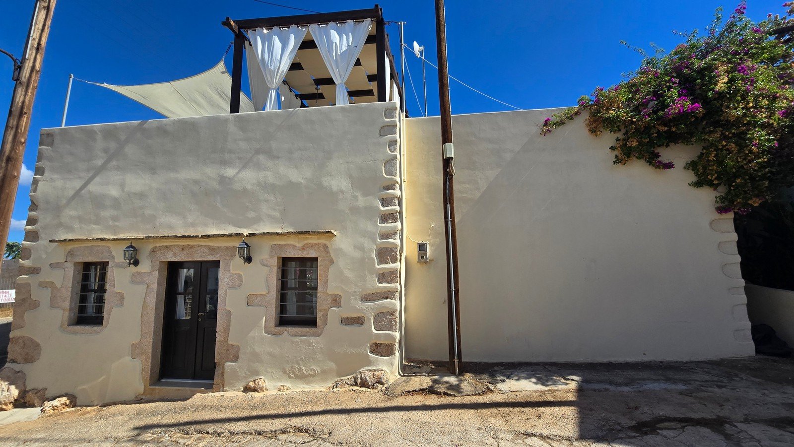 Traditionelles Steinhaus mit Meer- und Bergblick, Plaka, Apokoronas, Chania