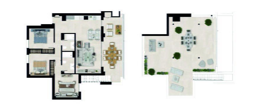 Penthouse mit 93 m² Terrasse und Panoramablick auf den Golfplatz La Cala, Mijas – 3 Schlafzimmer
