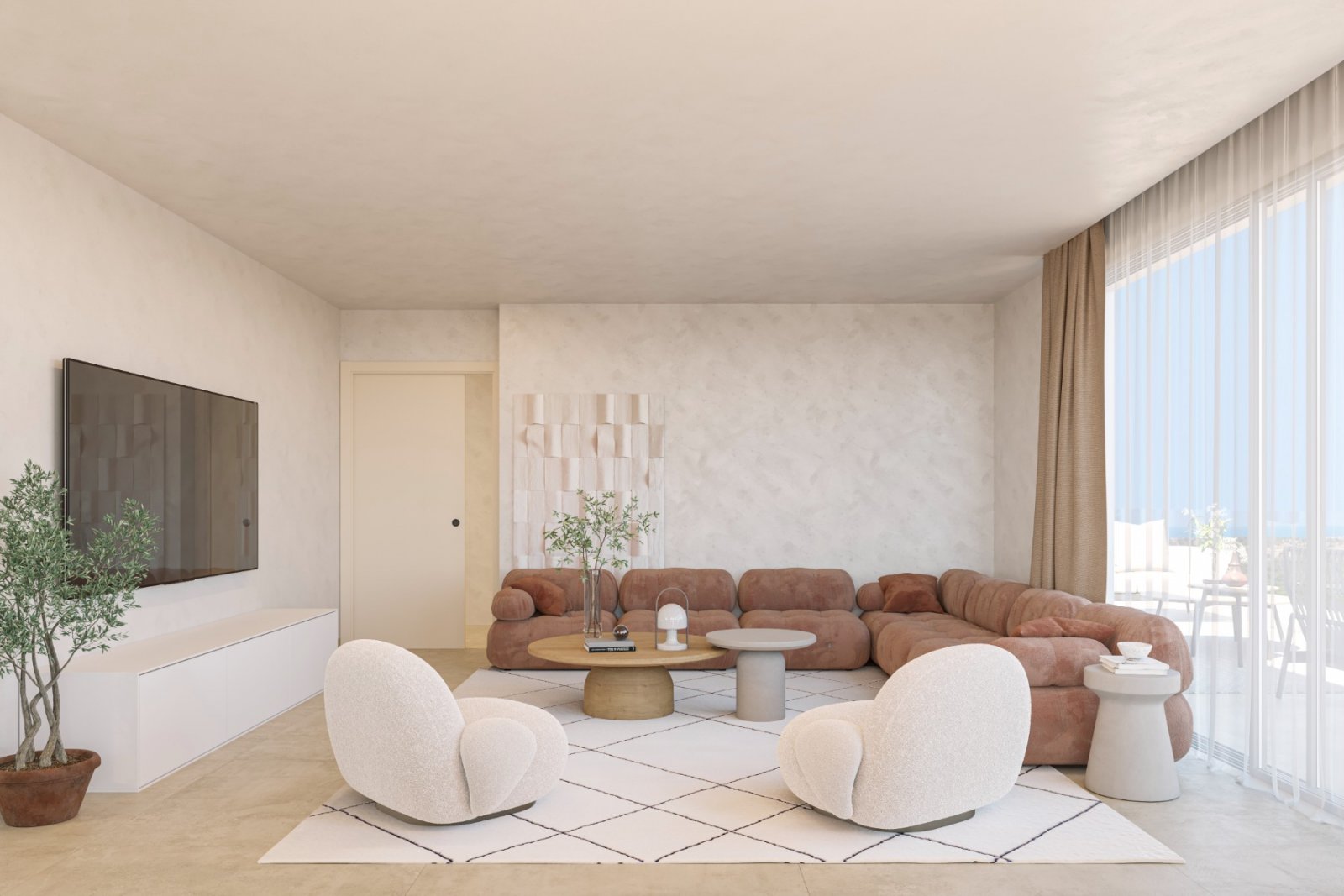 Neue Wohnung mit zwei Schlafzimmern am Golf Las Colinas, San Miguel de Salinas, Spanien