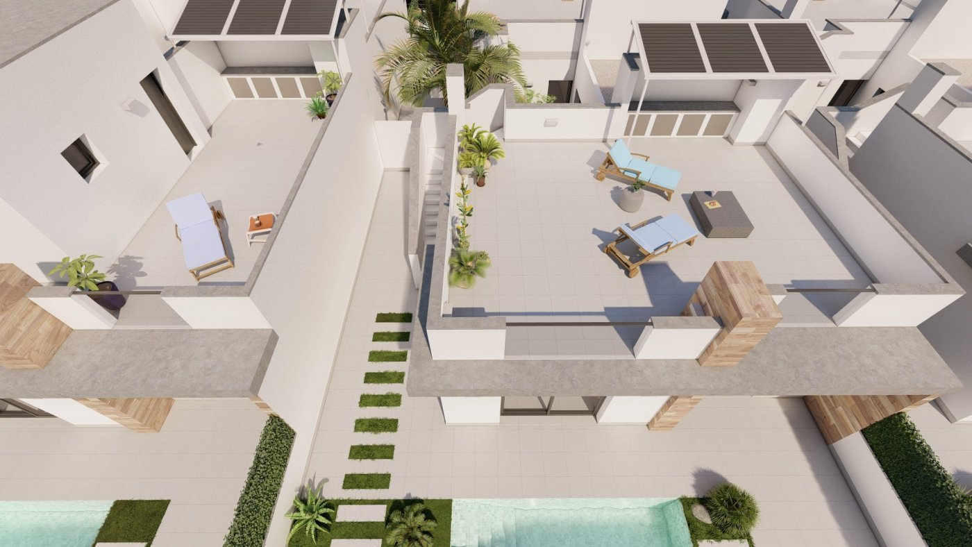 Neue Doppelhaushälfte mit 3 Bädern, Pool und Sommerküche, Roldán, Torre Pacheco, Spanien