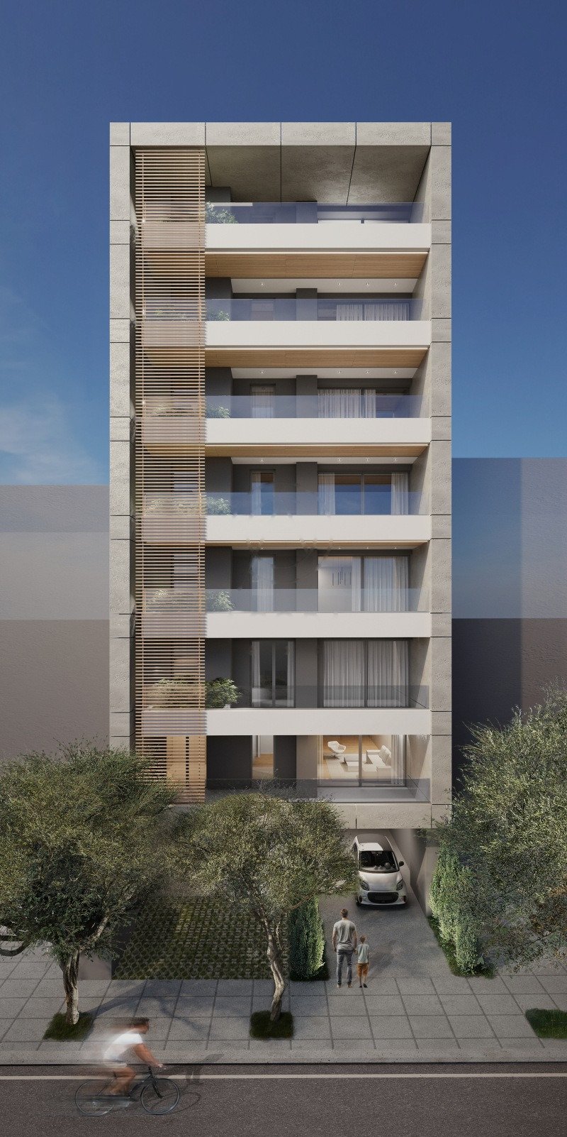 Neubauwohnung mit 2 Schlafzimmern, 65 m², Energieklasse A+, Kalamaria, Thessaloniki