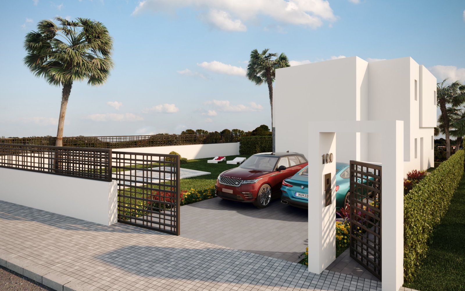 Moderne Einfamilienhäuser mit privatem Pool und Garten, Algorfa