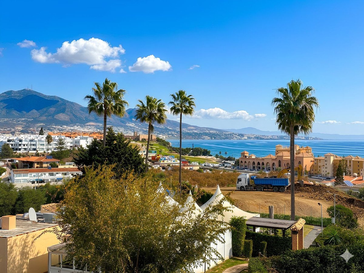 Renovierte Maisonette-Wohnung in einem Strandresort mit Meerblick, Mijas, Spanien