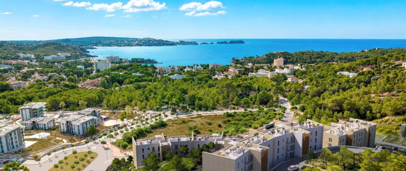 2-Zimmer-Apartment mit Terrasse und Meerblick in Paguera, Calvià, Spanien