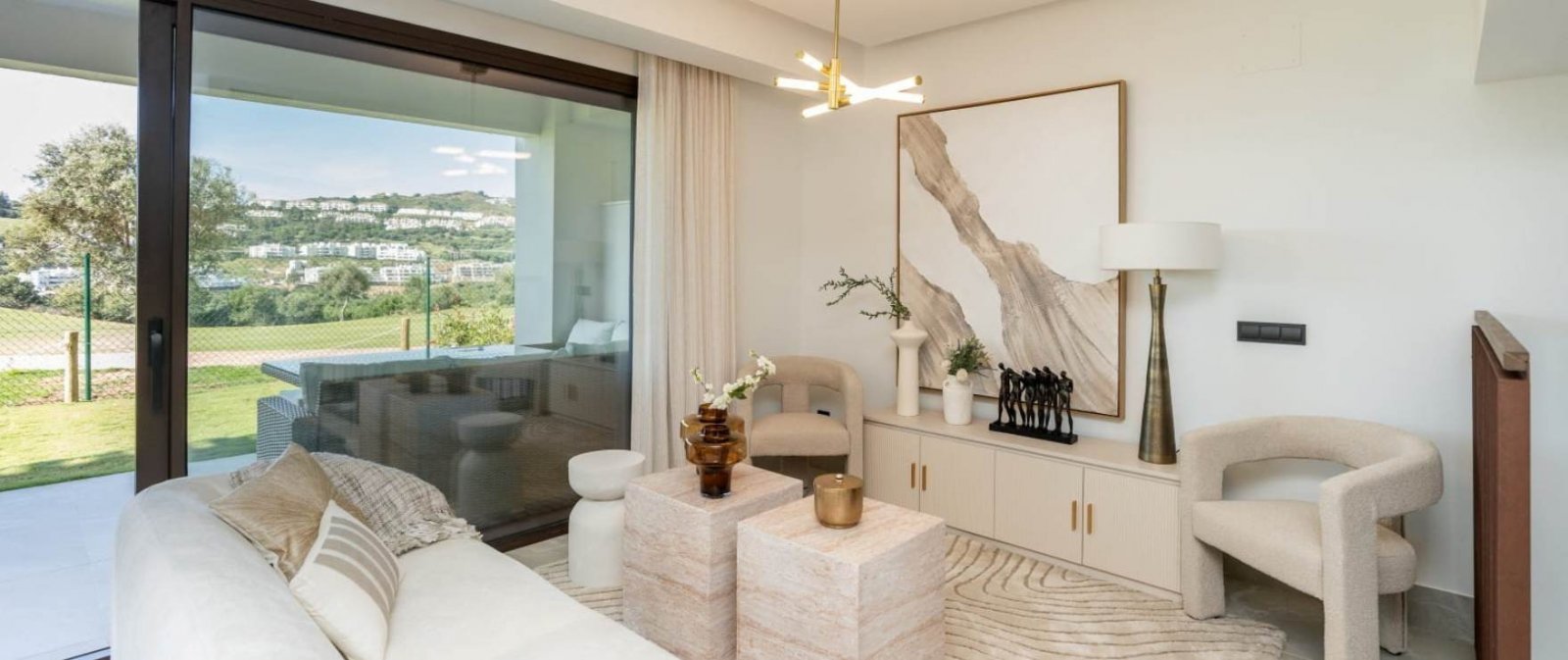 Neues Reihenhaus mit Panoramablick auf das Golfresort, Mijas, Spanien