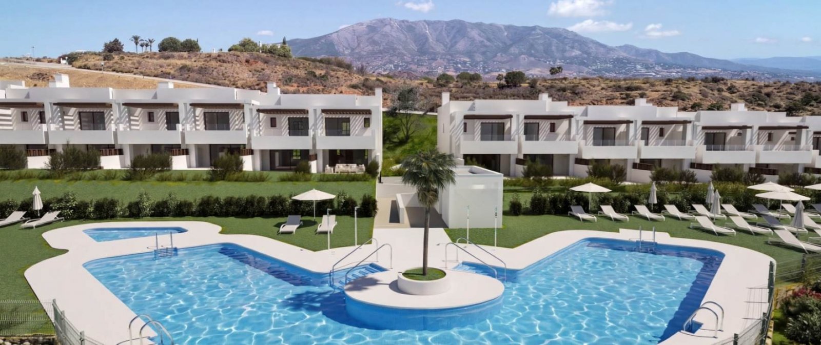 Reihenhaus mit 3 Schlafzimmern in erster Reihe am Golfplatz in La Cala, Mijas, Spanien