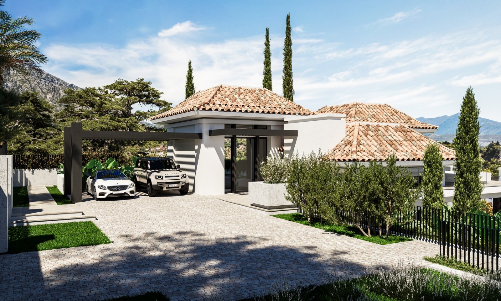 Luxuriöse Villa mit privatem Pool, 2 km vom Meer entfernt, Marbella, Spanien