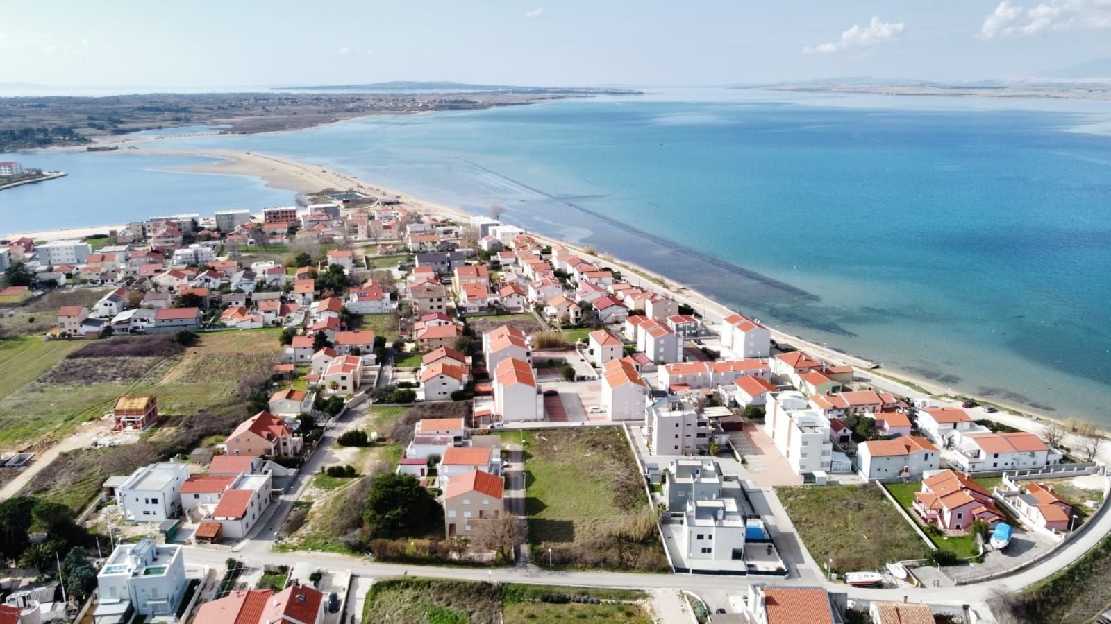 Ein-Zimmer-Apartment 80 m vom Sandstrand entfernt mit Meerblick, Nin, Kroatien