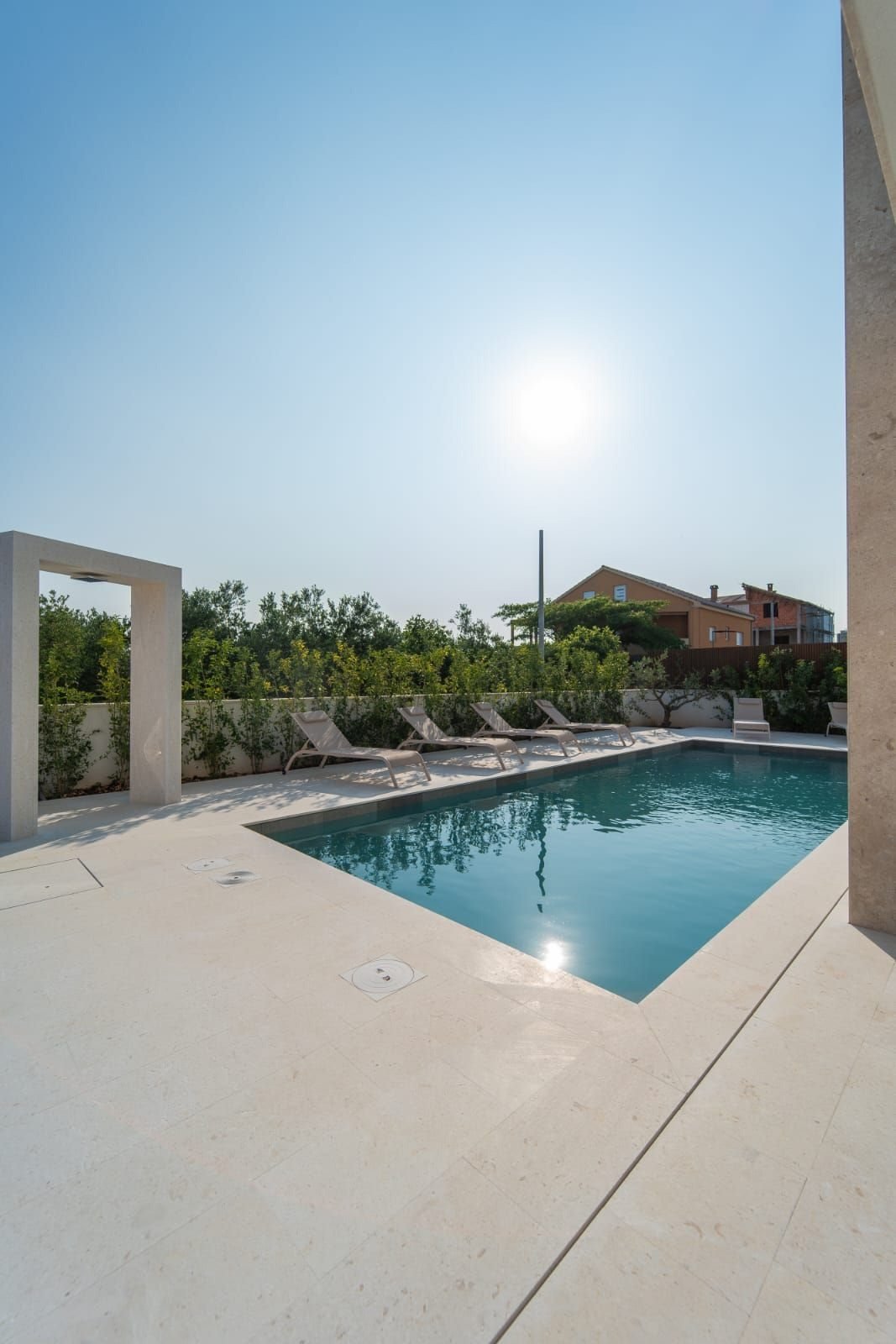 Möblierte Villa mit Pool und Meerblick, 300 m vom Strand entfernt, Sveti Filip i Jakov, Kroatien