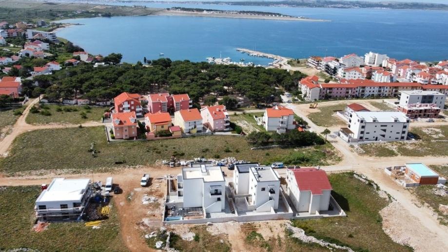 Neues Apartment mit Pool, Garten und Meerblick, 350 m vom Strand entfernt, Povljana, Kroatien