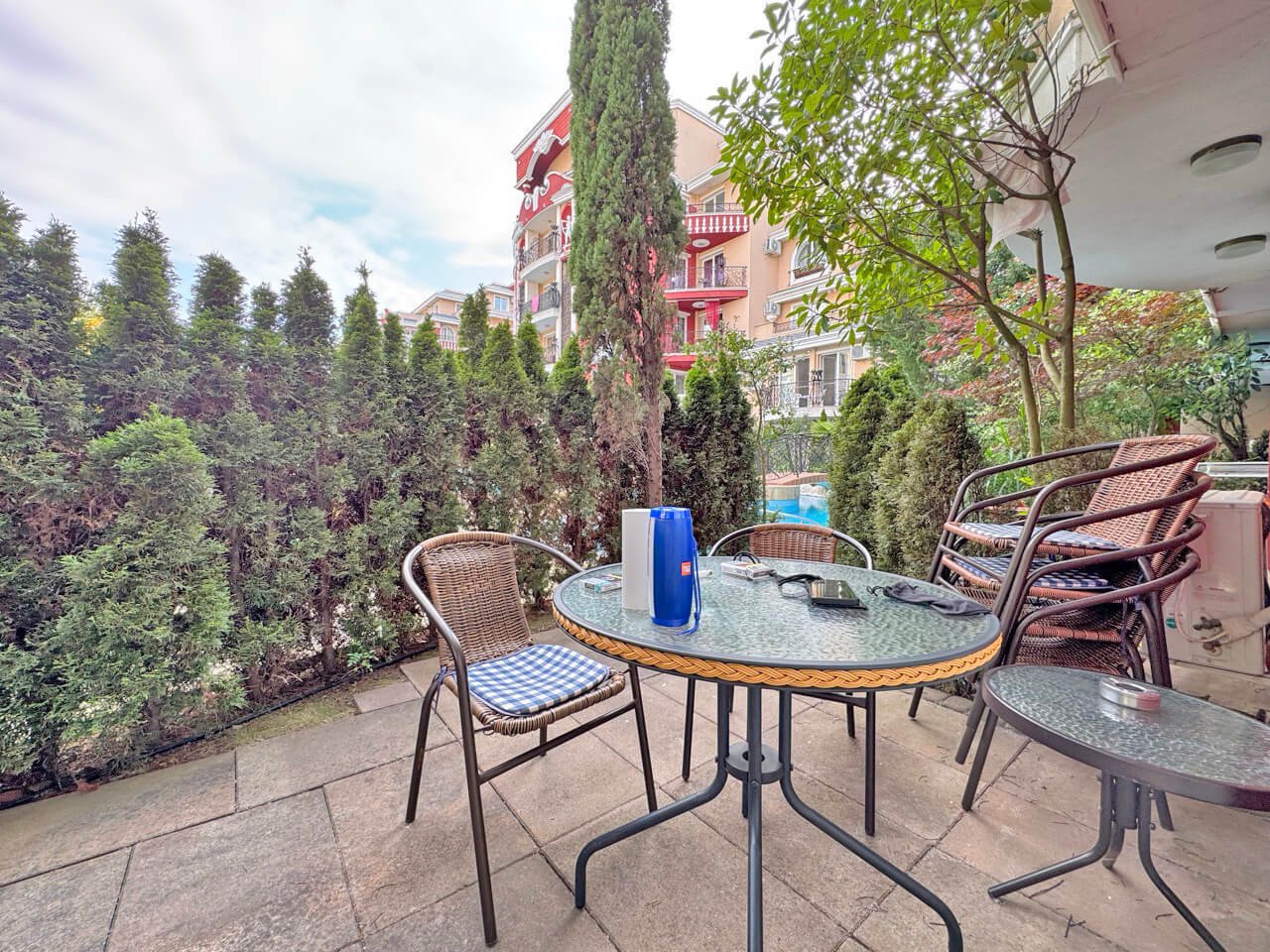 Appartamento con tre stanze nel complesso Messembria Fort a Sunny Beach