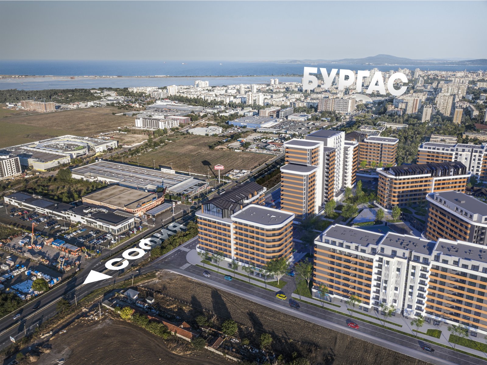 Appartamenti moderni nel quartiere elegante di Azimut a Burgas a prezzi di costruttore