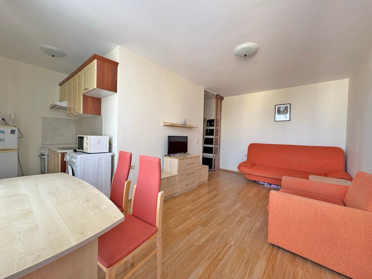 Appartamento con due camere nel complesso „Crown Fort“ con vista mare a Sveti Vlas