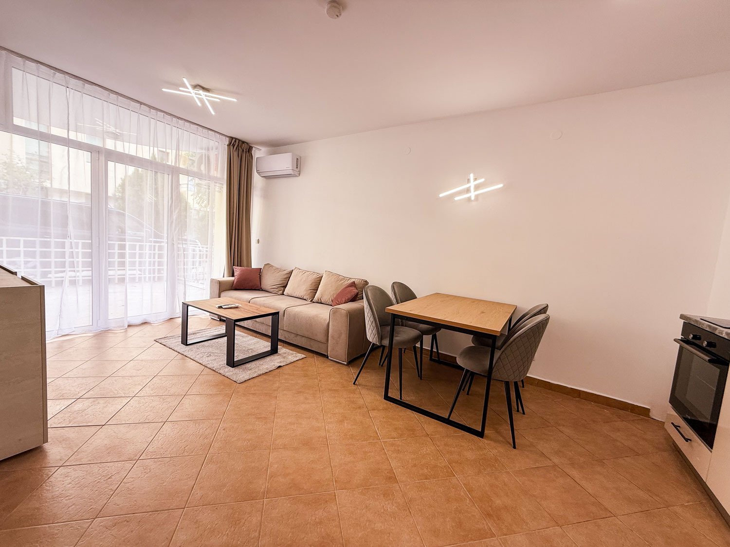 Appartamento con due camere nel complesso Barco del Sol a Sunny Beach