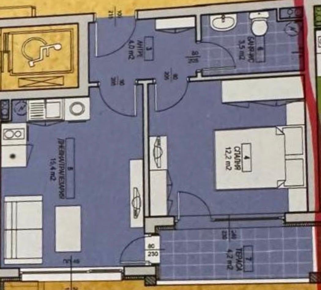 Appartamento con una camera da letto con vista mare e piscina nel complesso Elitonia 1 a Ravda