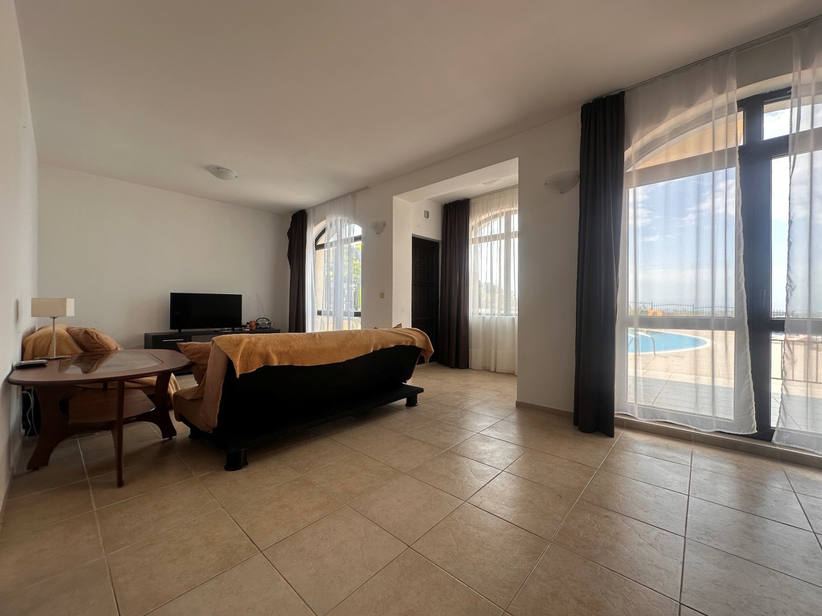 Appartamento di 3 locali con vista su Nessebar e piscina, Kosharitsa, Bulgaria