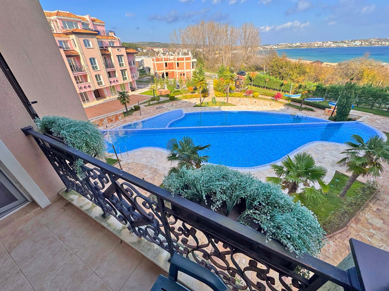 Appartamento con due camere nel complesso Saint Juan a Sozopol, Bulgaria