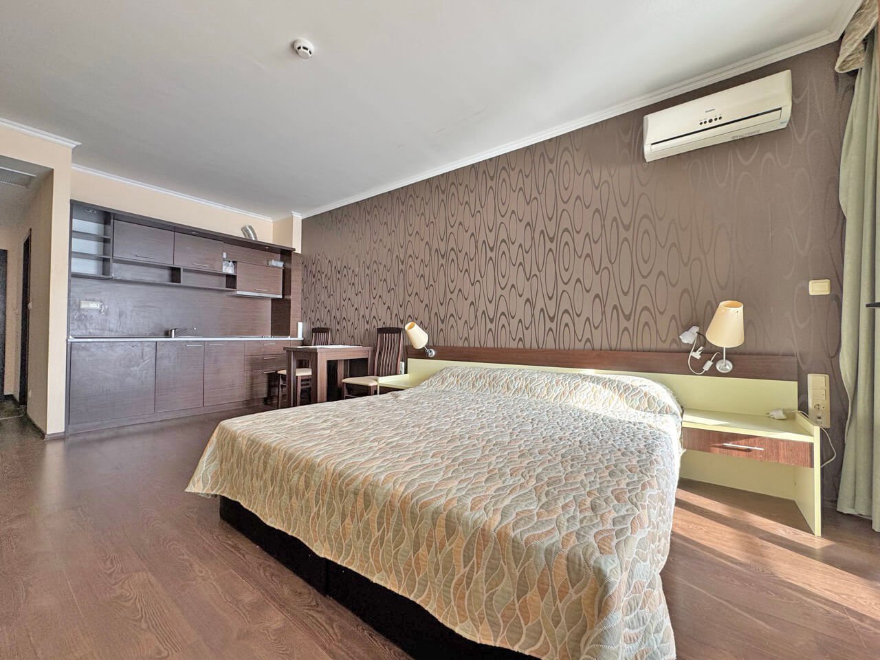 Studio nel complesso Grand Hotel con vista sul mare a Sveti Vlas, Bulgaria