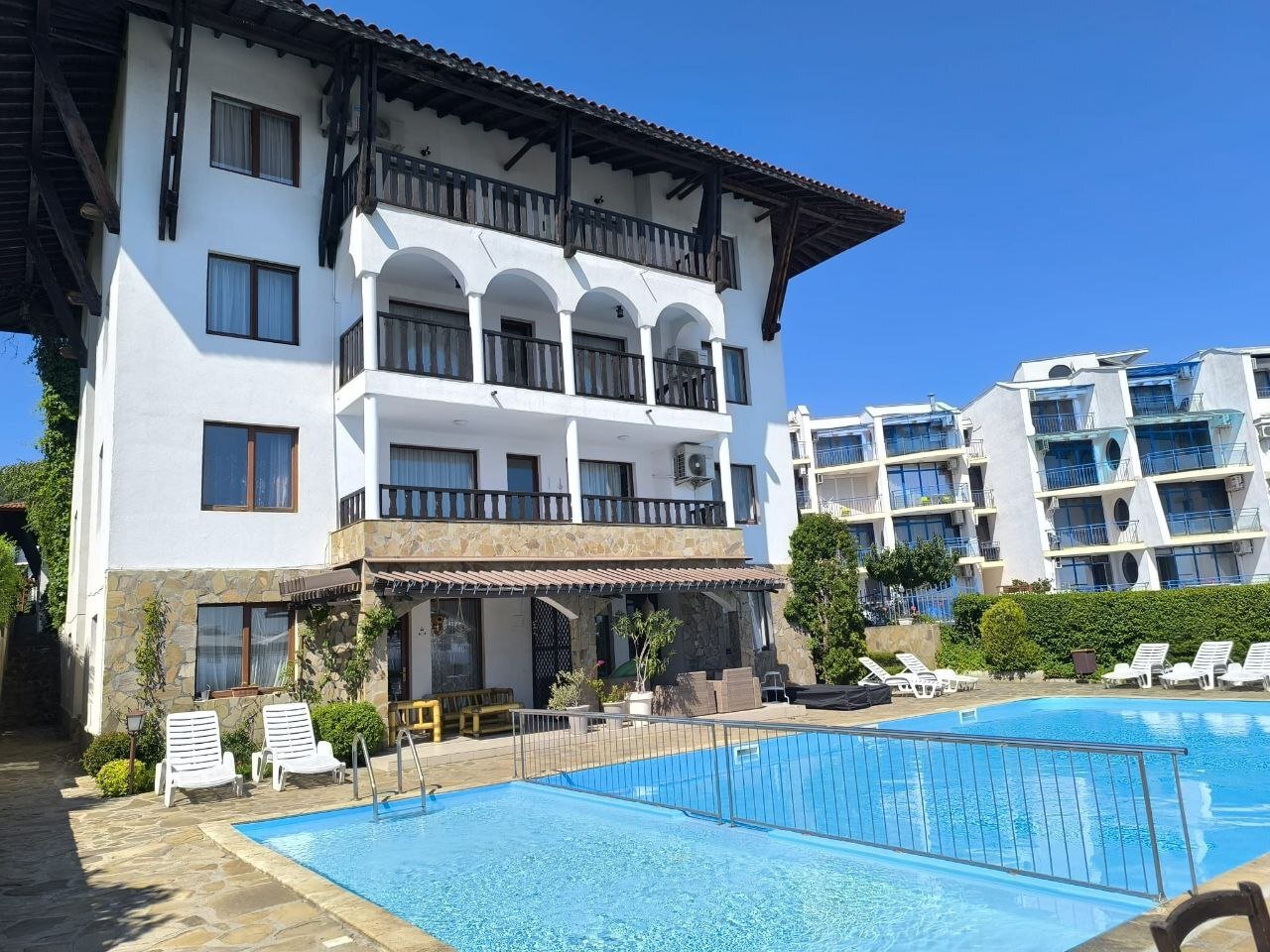 Appartamento di tre locali nel complesso residenziale Tor, Sveti Vlas, Bulgaria